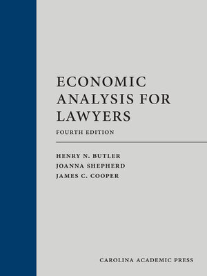 cover image of Economic Analysis for Lawyers